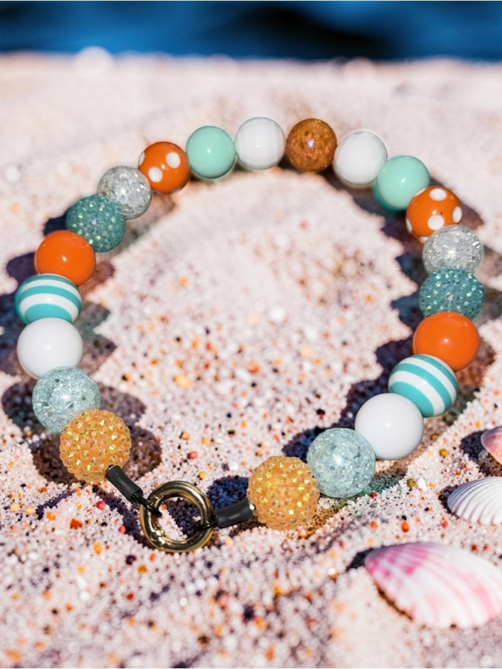 Handmade Dog Collar  🩵🧡
